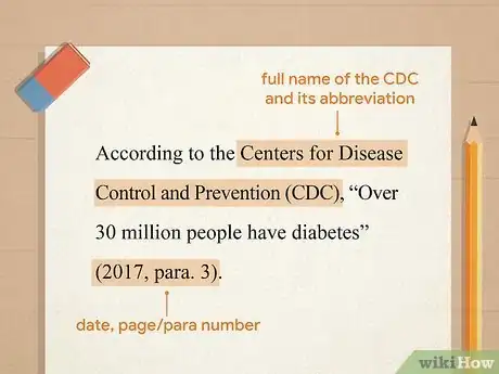 Image titled Cite the CDC in APA Step 5