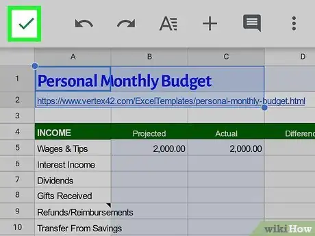 Image titled Edit Google Sheets on Mobile Step 9