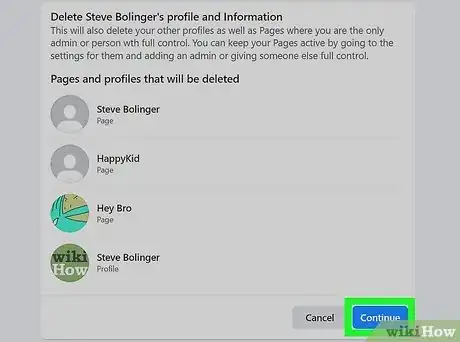 Image titled Permanently Delete a Facebook Account Step 17