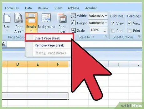 Image titled Insert a Page Break in an Excel Worksheet Step 8