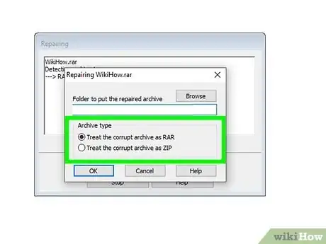 Image titled Use Winrar to Fix Corrupted RAR and ZIP Archives Step 8