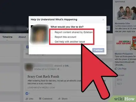 Image titled Report Identity Theft on Facebook Step 3