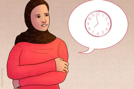 Image titled Hijabi Woman Discusses Time.png