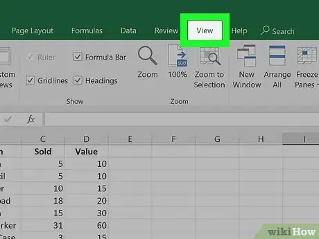 Image titled Freeze Cells in Excel Step 1