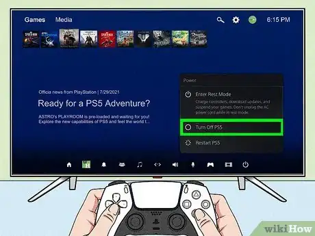 Image titled Turn Off the PS5 Step 5