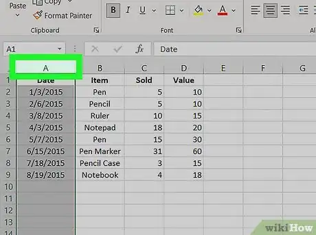 Image titled Hide Columns in Excel Step 2