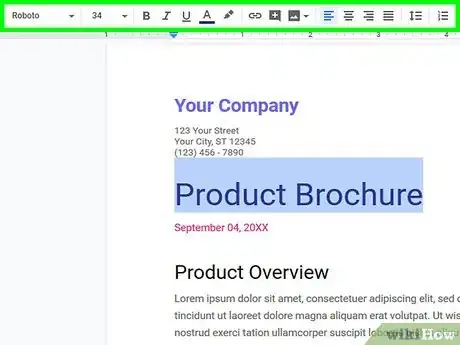 Image titled Make a Brochure Using Google Docs Step 7