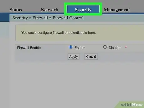 Image titled Disable Router Firewall Step 19