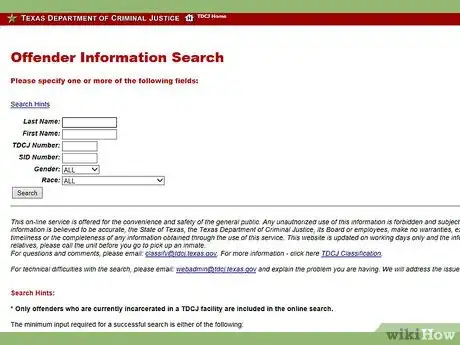 Image titled Check Parole Status in Texas Step 4