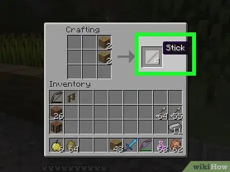 Image titled Craft a Wooden Axe in Minecraft Step 8