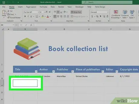 Image titled Make a List Within a Cell in Excel Step 1