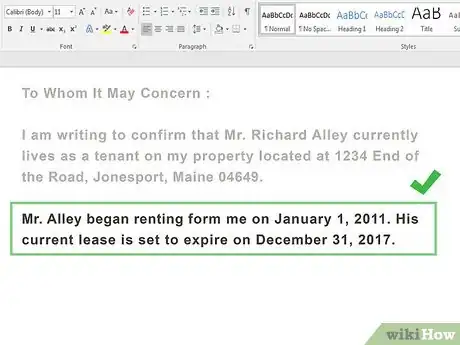 Image titled Write a Letter Showing Proof of Residence for a Tenant Step 7