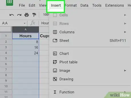 Image titled Create a Graph in Google Sheets Step 6