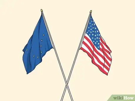 Image titled Display an American Flag with Other Flags Step 5