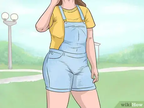 Image titled Wear Overall Shorts Step 1