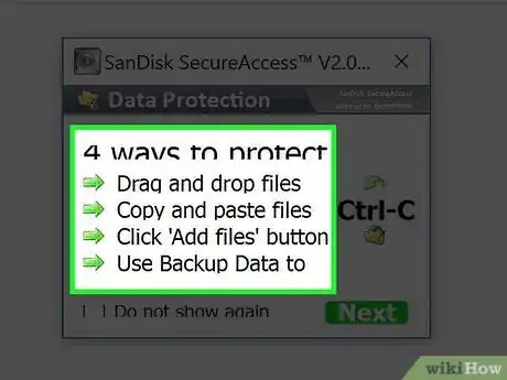 Image titled Protect Files on a Sandisk USB Flash Drive with Sandisk Secureaccess in Windows Step 6