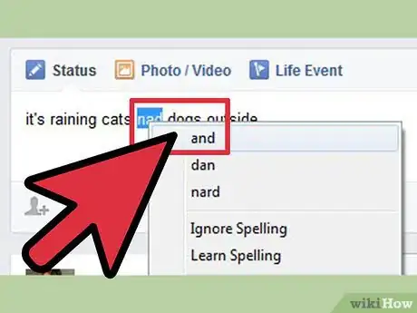 Image titled Put Spell Check on Facebook Step 12