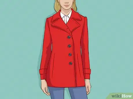 Image titled Style a Red Coat Step 3