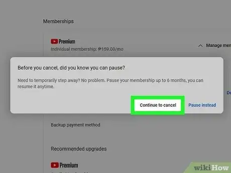Image titled Cancel YouTube Premium Step 4