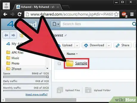 Image titled Upload and Download Files on 4shared Step 8