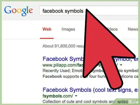 Image titled Put Symbols on Facebook Step 1