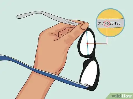 Image titled Read Eyeglasses Size Step 2