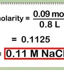 Calculate Molarity