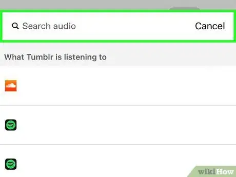 Image titled Post Audio to a Tumblr Blog from a Phone Step 4