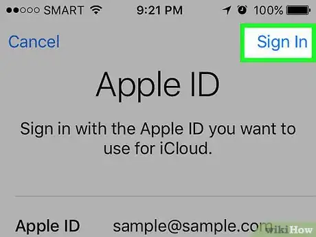 Image titled Sign in to Your Apple ID Account on an iPhone Step 18