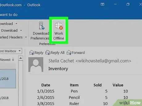 Image titled Disable “Work Offline” in Outlook Step 4