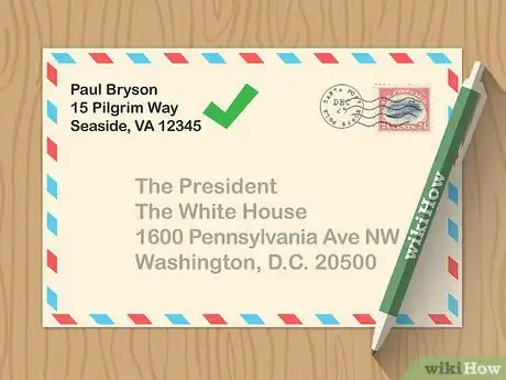 Image titled Address the President in a Letter Step 7