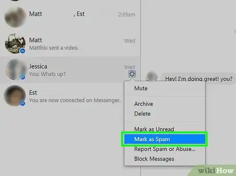 Image titled Mark a Facebook Messenger Conversation As Spam Step 11
