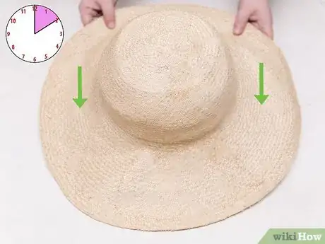 Image titled Fix a Squashed Straw Hat Step 5