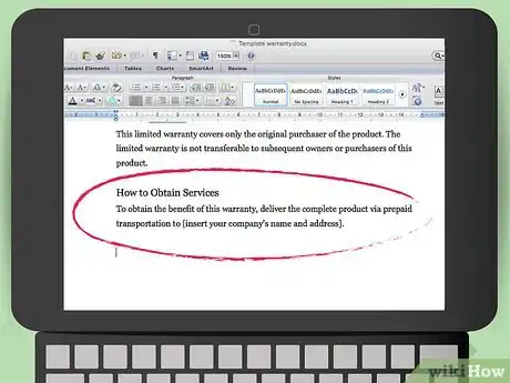 Image titled Draft a Warranty Step 8