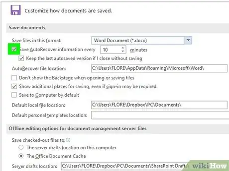 Image titled Set up Autosave on Microsoft Word 2007 Step 6