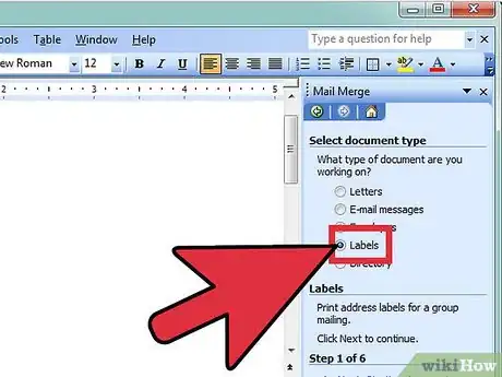 Image titled Mail Merge Address Labels Using Excel and Word Step 4