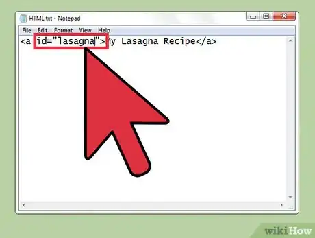Image titled Link Within a Page Using HTML Step 4