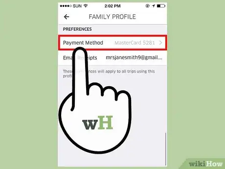 Image titled Use a Credit Card with Multiple Uber Accounts Step 8