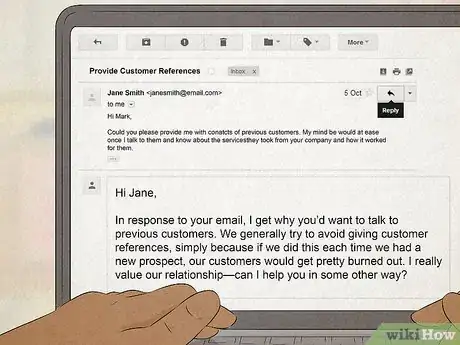 Image titled Respond when Prospects Ask for Customer References Step 5