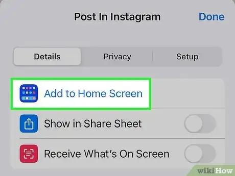 Image titled Create a Shortcut on iPhone Step 13