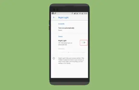Image titled Android 8; Turn on Night Light feature.png