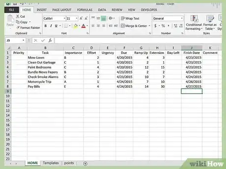 Image titled Manage Priorities with Excel Step 8