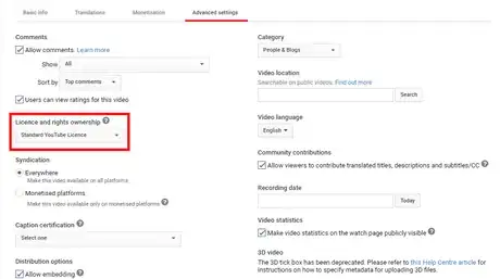 Image titled YouTube; Licence and rights ownership.png
