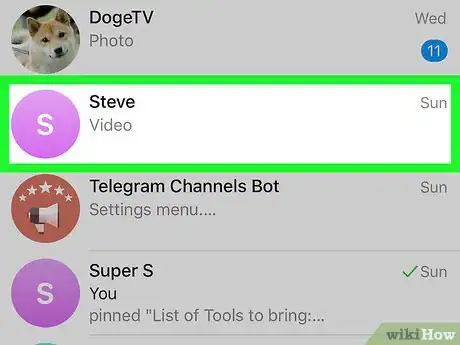 Image titled Delete Messages on Telegram on iPhone or iPad Step 3