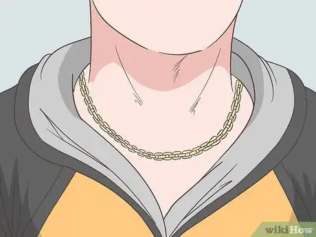 Image titled Wear a Chain with a Hoodie Step 2
