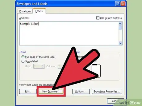 Image titled Create Labels Using Microsoft Word 2007 Step 11