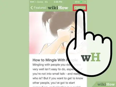 Image titled Use the wikiHow iPhone and iPad Application Step 4