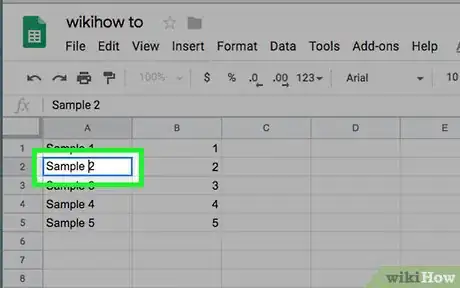 Image titled Get a New Line in Same Cell in Google Sheets Step 2