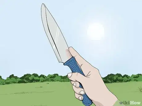 Image titled Throw a Knife Without It Spinning Step 5