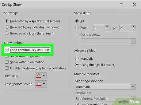 Image titled Loop in PowerPoint on PC or Mac Step 9